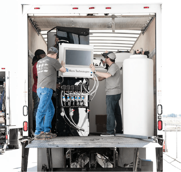 People delivering equipment
